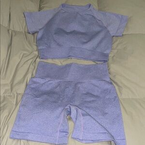 Purple Two-Piece Lounge Set